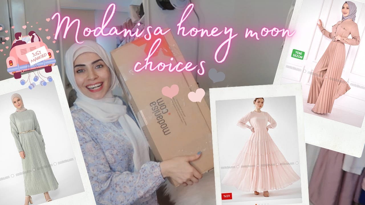 فتحت صندوق ملابس العروسة للخروج والطلعات في شهر العسل من مودانيسا 🤩 انوثة لا توصف 😍😍modanisa haul