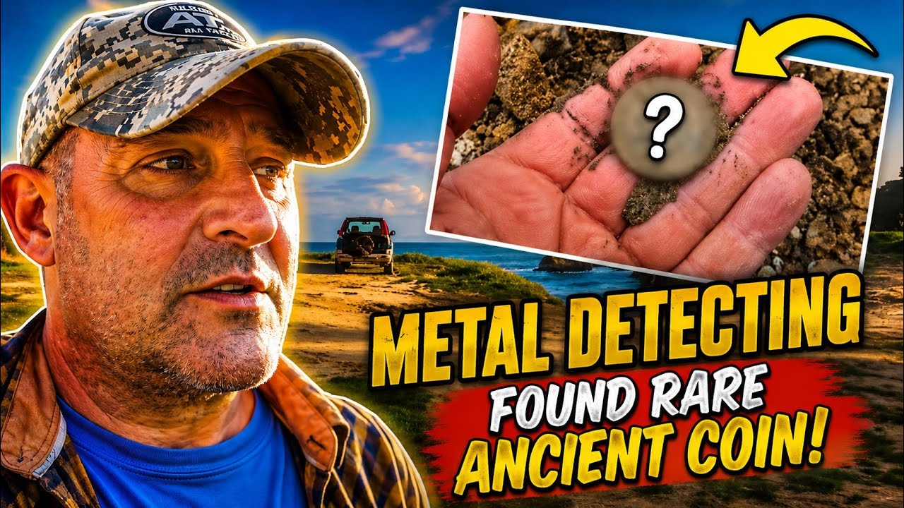 Metal Detecting Found Rare Ancient Coin While On The Beach - YouTube