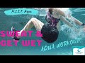 Sweat  get wet hiit aqua workout  complete no equip 4 tabatas  fun challenge 35 min aquafiit