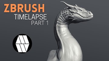 Dragon ZBrush PART01  - Timelapse Sculpting - Blockout Pass