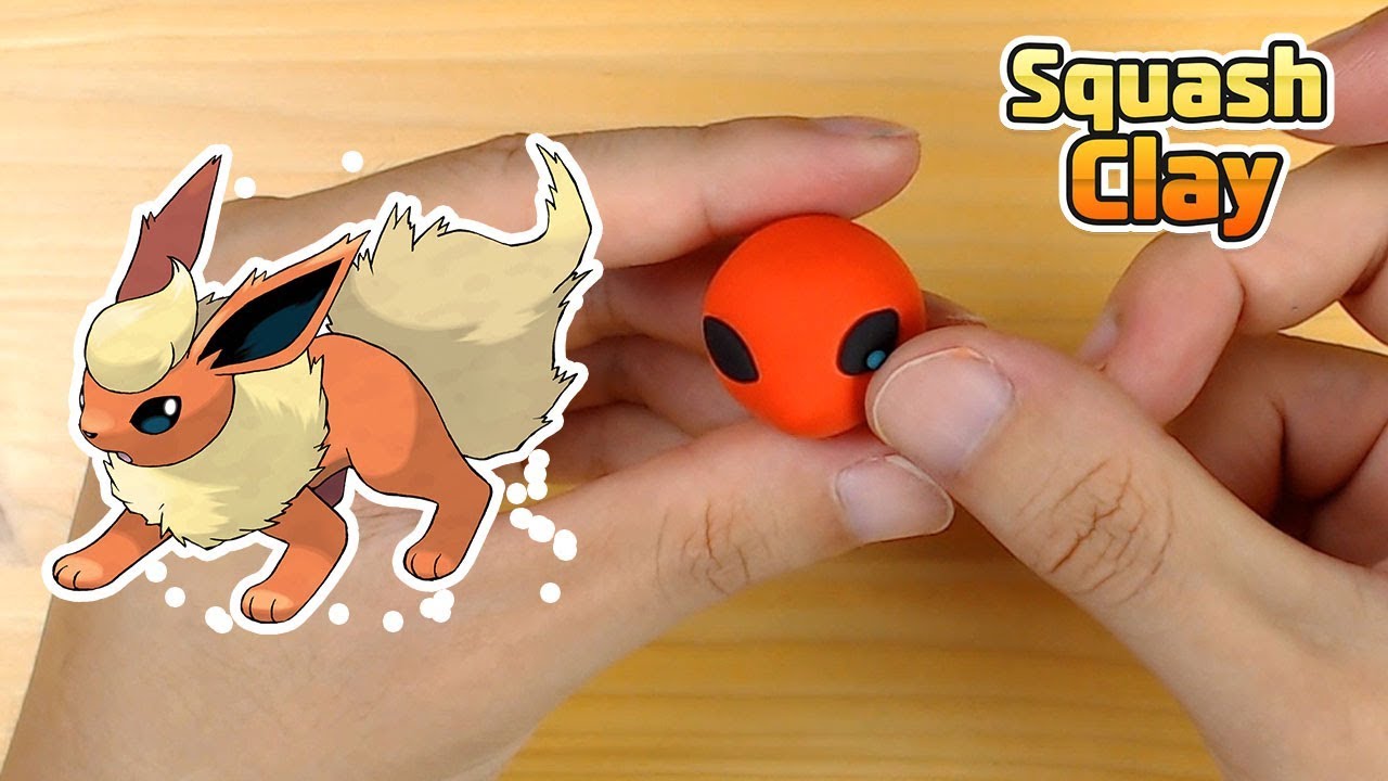 Pokémon Clay Art: Flareon Fire-type Pokémon!