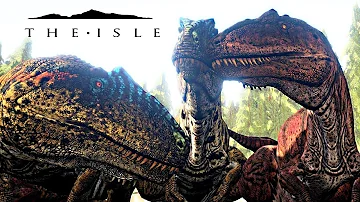 The Isle - GIGA PROGRESSION, GIGA MEGA PACK CORNER REX, HUNT SPINO & STEAL FOOD ( Gameplay )