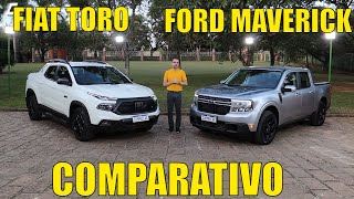 Comparativo: Ford Maverick x Fiat Toro - Qual picape intermediária é melhor?