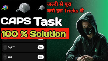 CAPS Task 100% Solution II Caps Airdrop Claim II Caps Task Solution II Tips And Tricks in hindi II