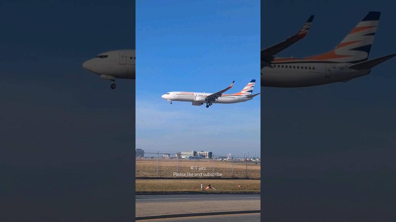 Sunwing 737 landing in Toronto 