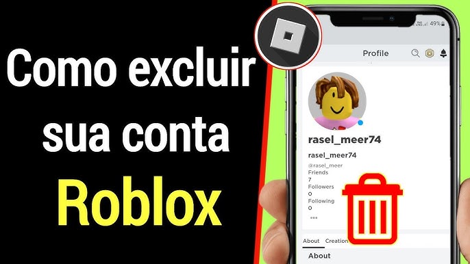 Como Excluir Conta Roblox Permanentemente (Novo 2023)