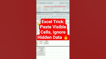 Excel Trick: Paste Visible Cells, Ignore Hidden Data 🔥 #excel #shorts #viral