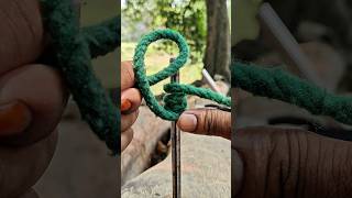 “Heavy Duty Rope Knot Tutorial” 👍#ropeknot #knottutorial #survivalknot
