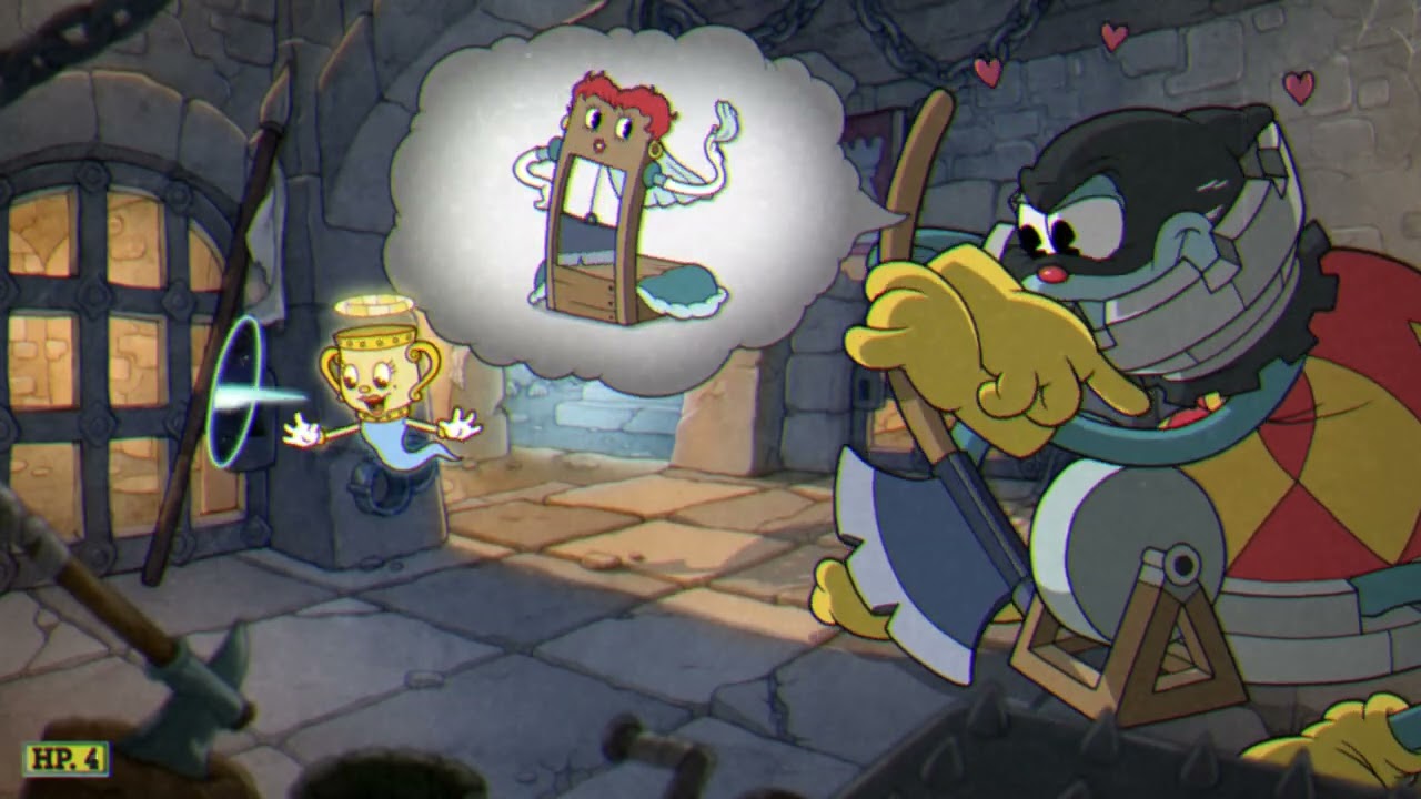 Cuphead: The Delicious Last Course (DLC) - The Rook Chess Boss (Only Parry)