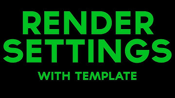 After Effects Tutorial: BEST Render Settings + Template