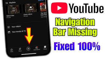 Fixed Youtube navigation bar missing 2025 | Youtube navigation bar not showing problem