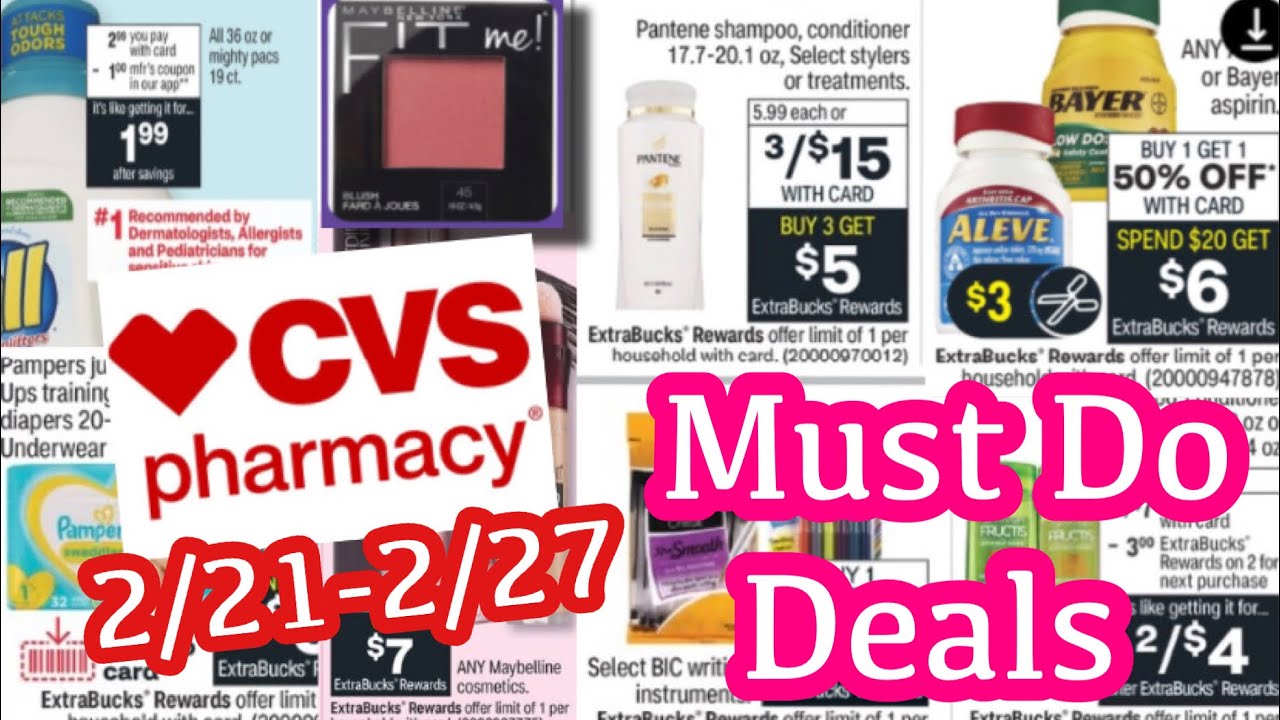CVS MUST DO DEALS 2/21-2/27