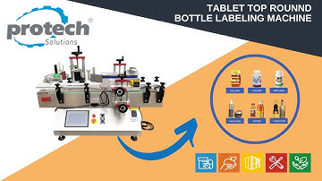 Protech Solutions 𝐀𝐮𝐭𝐨𝐦𝐚𝐭𝐢𝐜 𝐓𝐚𝐛𝐥𝐞𝐭𝐨𝐩 𝐑𝐨𝐮𝐧𝐝 𝐁𝐨𝐭𝐭𝐥𝐞𝐬 𝐋𝐚𝐛𝐞𝐥𝐢𝐧𝐠 𝐌𝐚𝐜𝐡𝐢𝐧𝐞