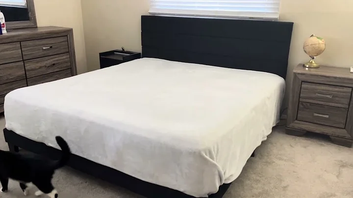 Allewie King Size Platform Bed Frame Review