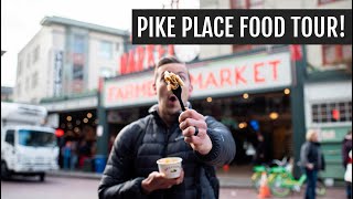 Pike Place Market Food Tour: The best chowder, mac & cheese, and flying fish!