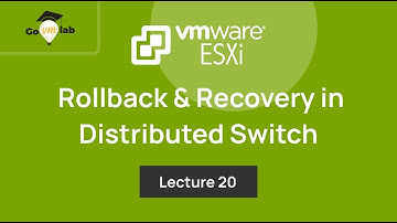 Teaser of Lecture 20. Rollback and Recovery of Management Network in VMware vDS: ESXi Networking