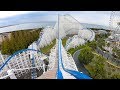 Riding hakugei roller coaster multi angle 4k onride pov nagashima spaland japan