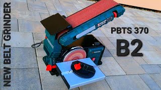 The new Parkside PBTS 370 B2 2in1 belt and disc grinder has its flaws, but it works.