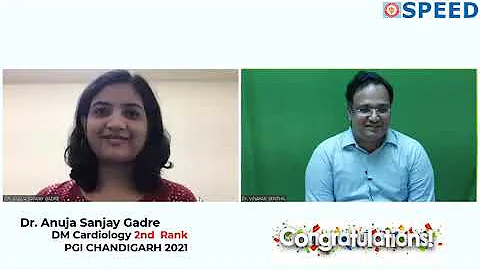 PGI SS DM 2021, SPEED TOPPER Dr Anuja Sanjay Gadre...