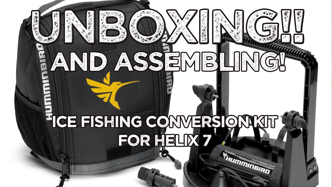 UNBOXING the Portable Ice Fishing Conversion Kit and XI 9 20 Transducer for  the Helix 7 Fish-finder! 