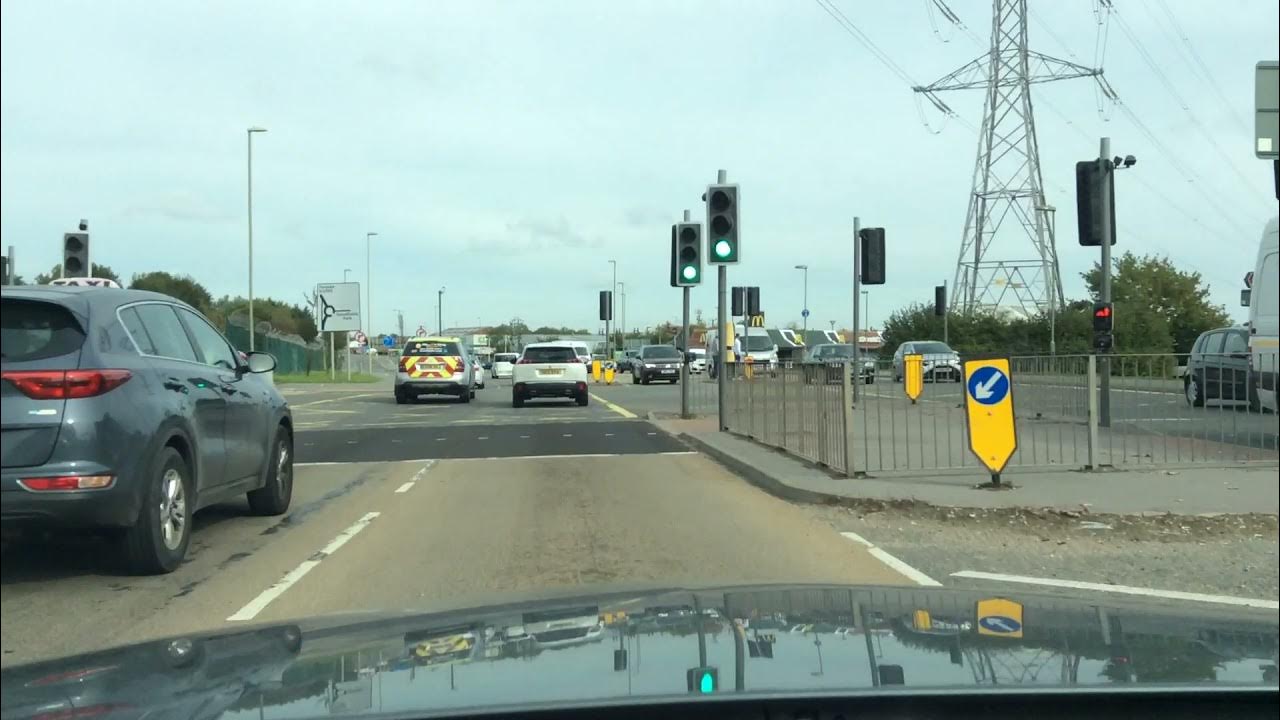 Speedfields Park Roundabout, Newgate Lane to Asda, Lee on Solent, Portsmouth Driving Test Route