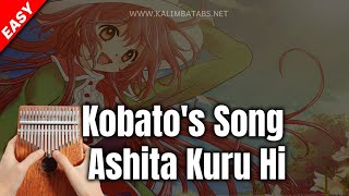  Kobatos Song  Ashita Kuru Hi  Kalimba Tutorial  Tabs