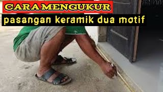 Tehnik mengukur pemasangan keramik, lantai teras rumah@tukangbatuardan