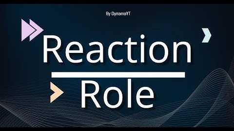 Reaction Role Bot  | discord.js | 2020