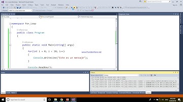 Ciclo Condicional: FOR en Visual C#