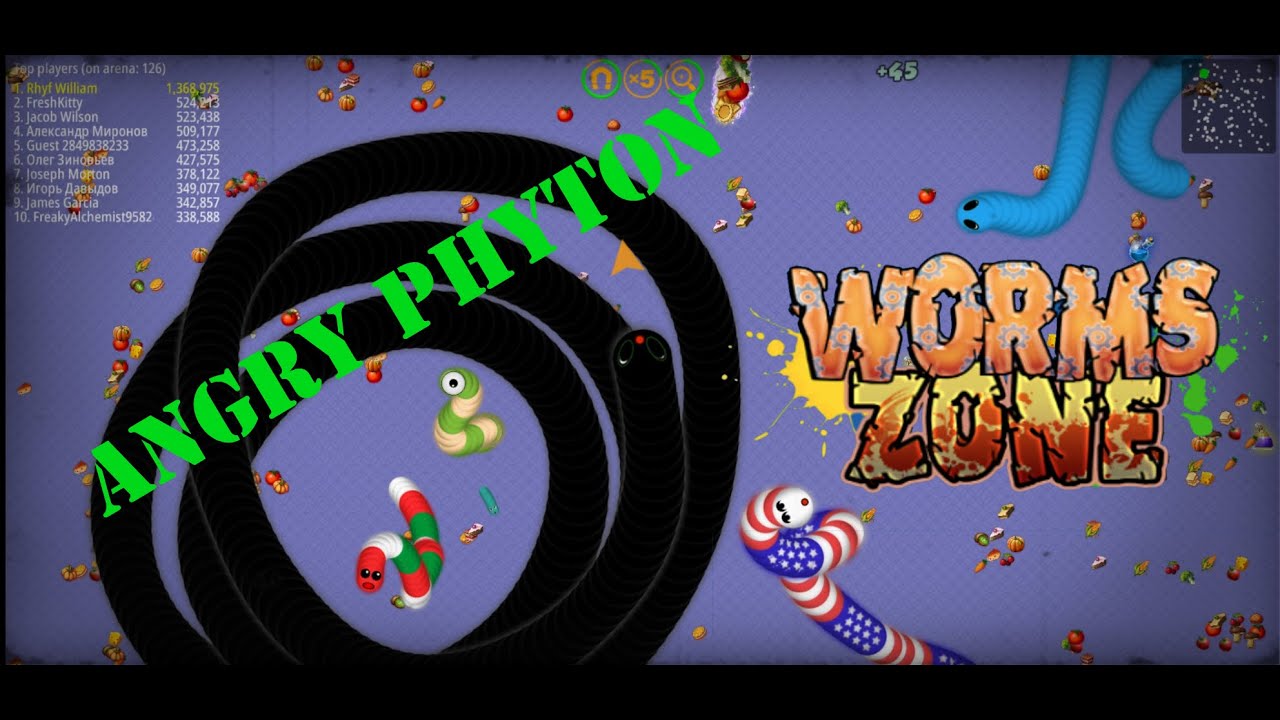 Worm zone io - Trik Maen Game Cacing tanpa mati - YouTube