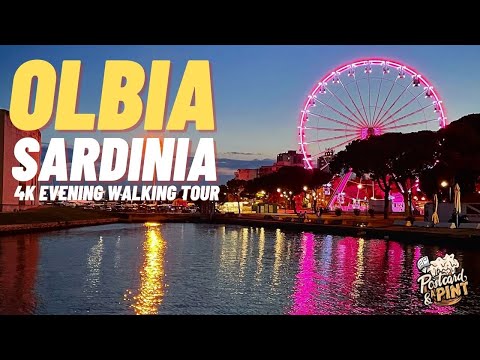 Olbia - Sardinia - Italy - 4K Evening Walking Tour