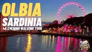 Olbia  Sardinia  Italy  4K Evening Walking Tour