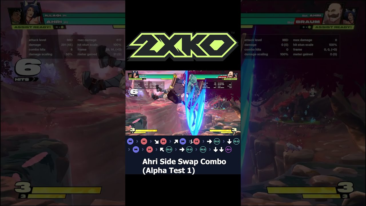 2XKO Ahri Side Swap BNB Fgc