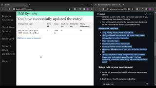 Project Demo: IMS