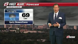 Storms Tonight, Spotty Showers This Weekend, Then Sun and Clouds Next Week