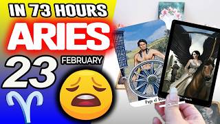 Aries ♈IN 73 HOURS⏳YOUR LIFE WOULD TAKE AN UNEXPECTED TURN😩 horoscope for today FEBRUARY 23 2026 ♈