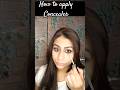 how to apply concealer