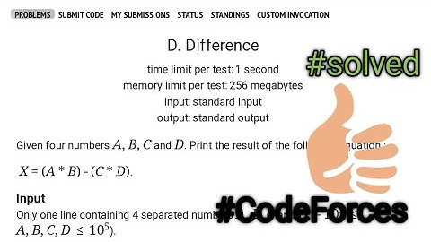 D. Difference || codeForces || problem solving with c++