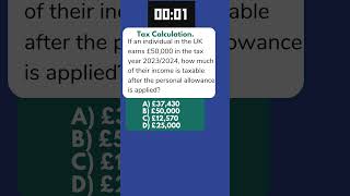 Tax Calculation on UK Salary.