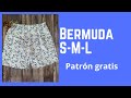 Bermuda/ Short  para hombre - Patrón - Escalado - corte y confección paso a paso