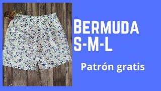 Bermuda/ Short  para hombre - Patrón - Escalado - corte y confección paso a paso