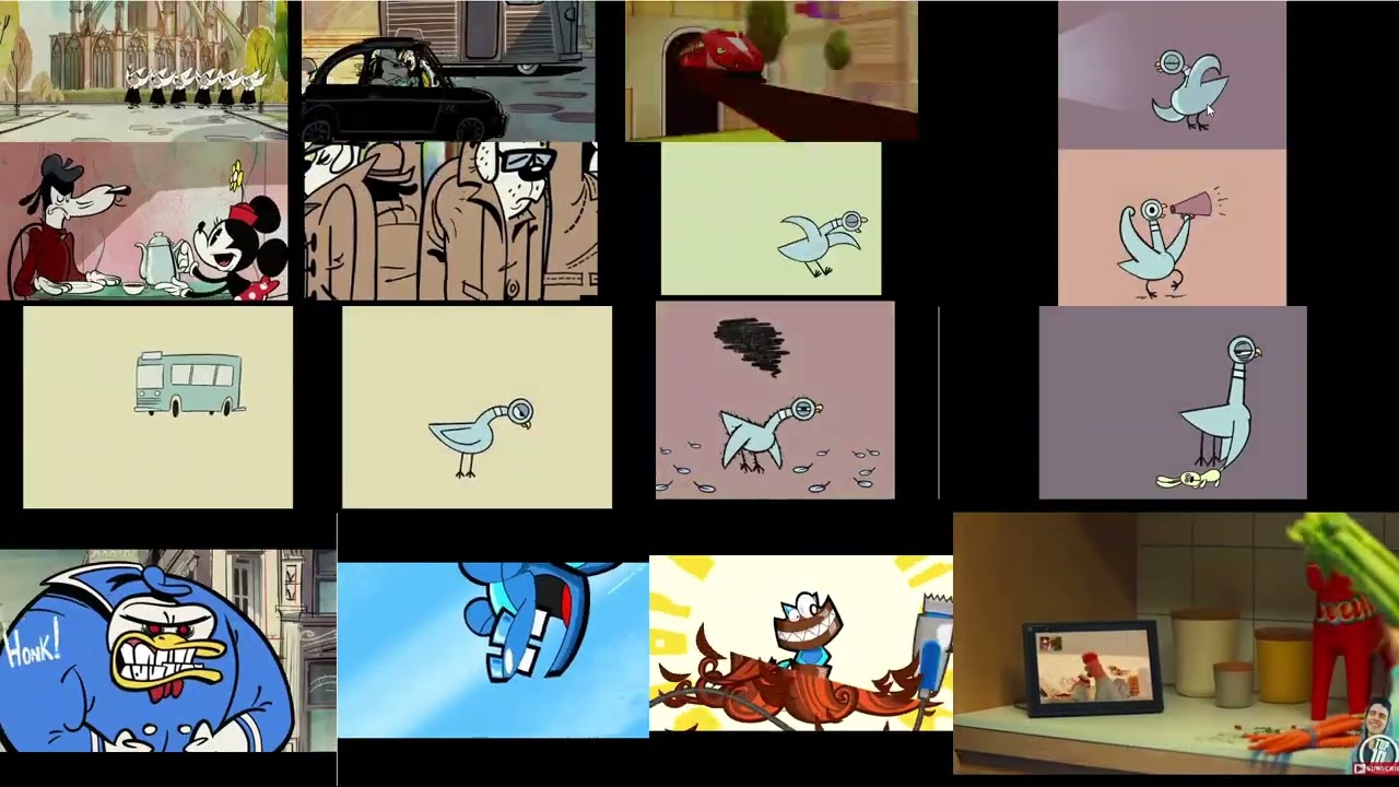 up to faster 16 parison to the pigeon mickey mixles and muppets