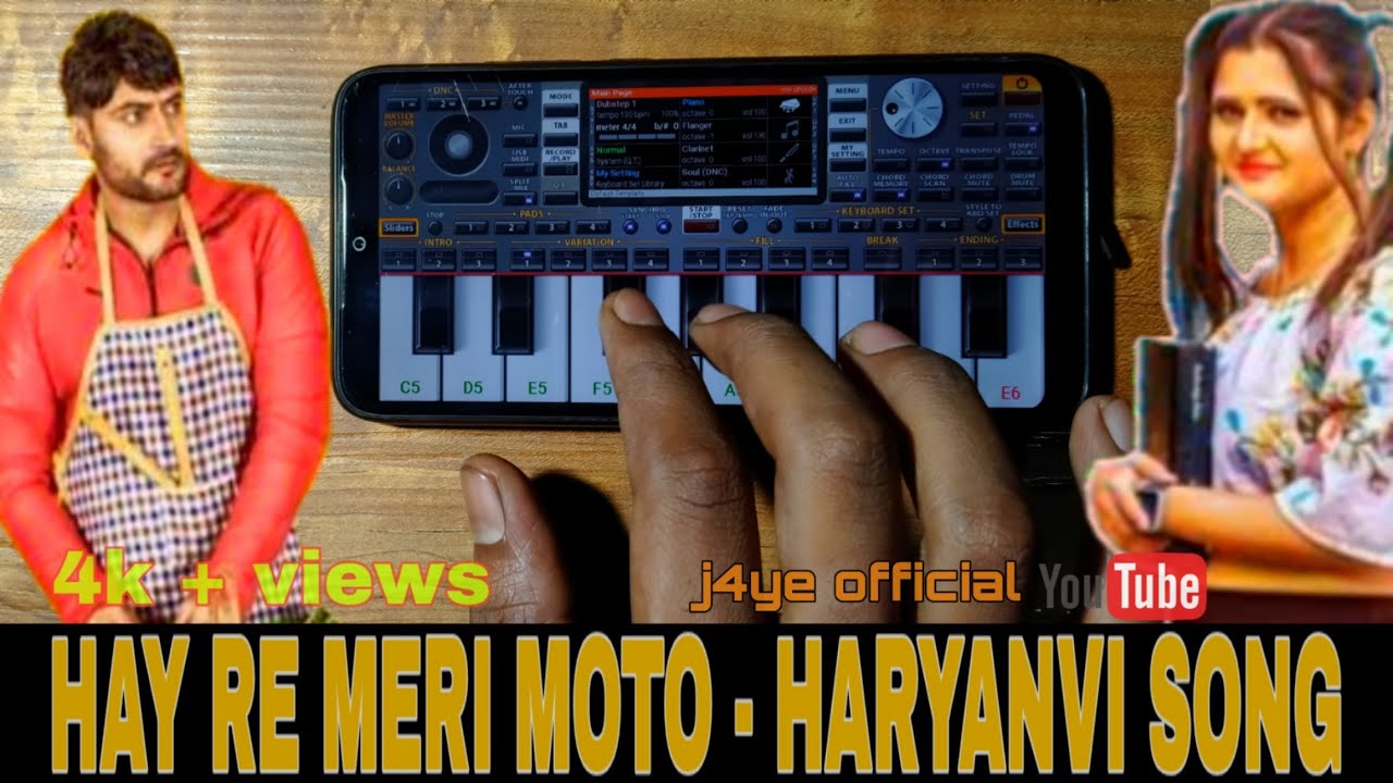 Moto - Latest Haryanvi Trending Song 2020 || ORG mobile piano cover