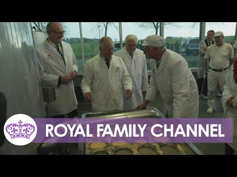 King of cheeses: charles takes part in dairy production at farm