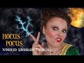 HOCUS POCUS WINIFRED SANDERSON MAKEUP & HAIR TUTORIAL | CURLY HAIR HALLOWEEN COSTUME IDEAS