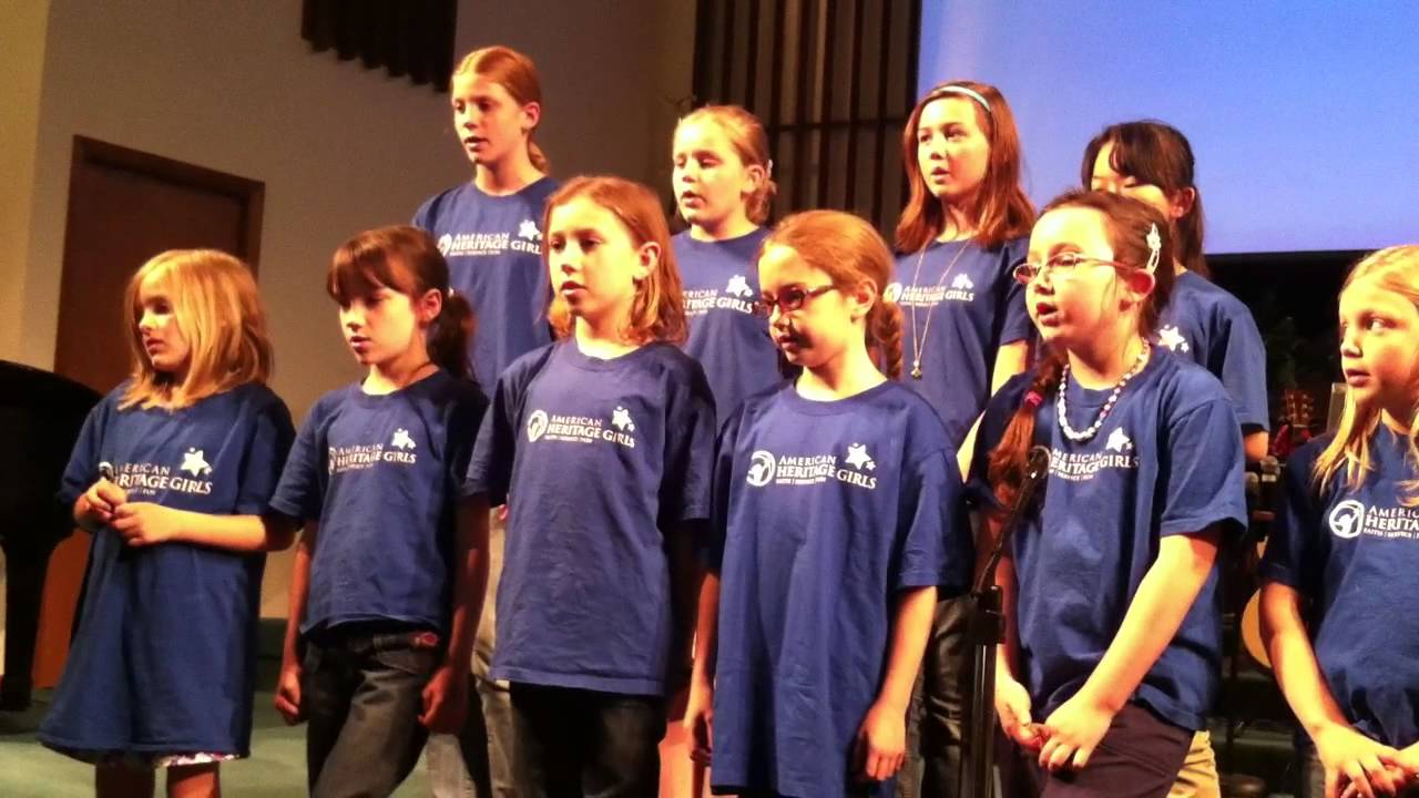 American Heritage Girls Troop MI0408 sings the AHG Creed Song - YouTube