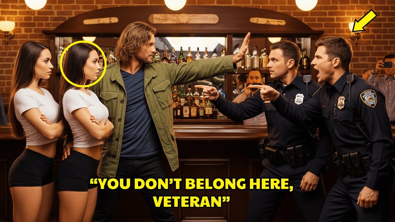 Single Dad Veteran Protects Twin Girls Threatened by Cops at Bar, Unaware They Are Both FBI Agents