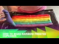 How to make rainbow frosted cupcakes