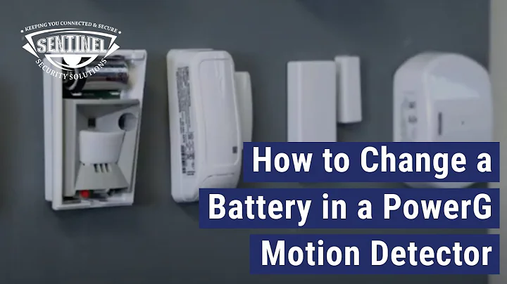Motion Detector | How to Replace Batteries in a Wireless Motion Detector - PowerG 915