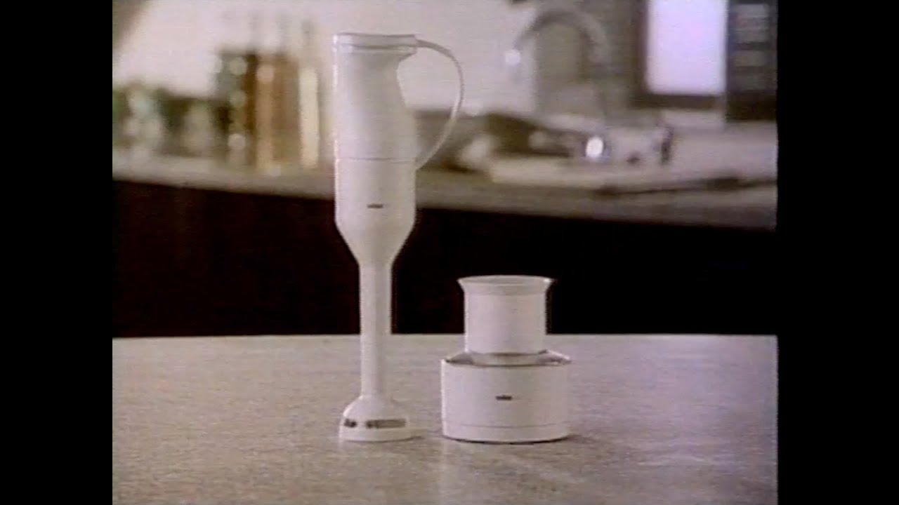 Beautiful Braun Hand Mixer with Nuts Retro 80s Commercial (1988)
